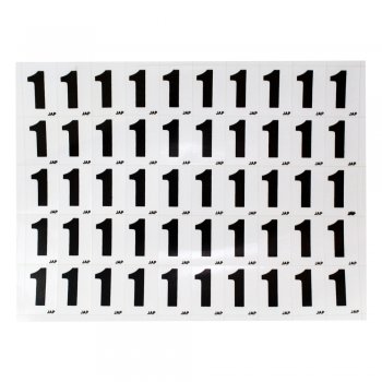 Caracter Adesivo - Números  (Kit com 50 cartelas)