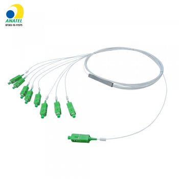 Splitter Óptico 1x8 APC (caixa com 10 peças)